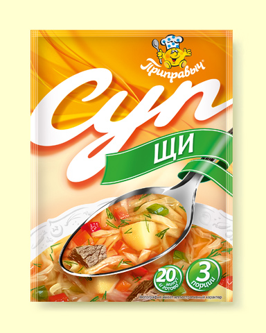 Суп Щи на говяжьем бульоне 50г*15шт (шоу-бокс) Приправыч